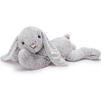 STOFFTIER Hase 80 cm Grau - Grau, Textil (55/80cm)