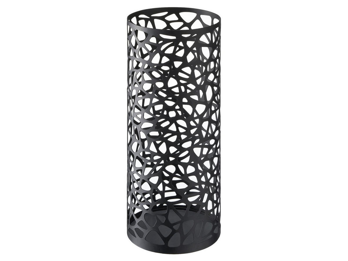 SCHIRMSTÄNDER Nest schwarz 19/46/19 cm rund - Schwarz, Metall (19/46/19cm) - Yamazaki