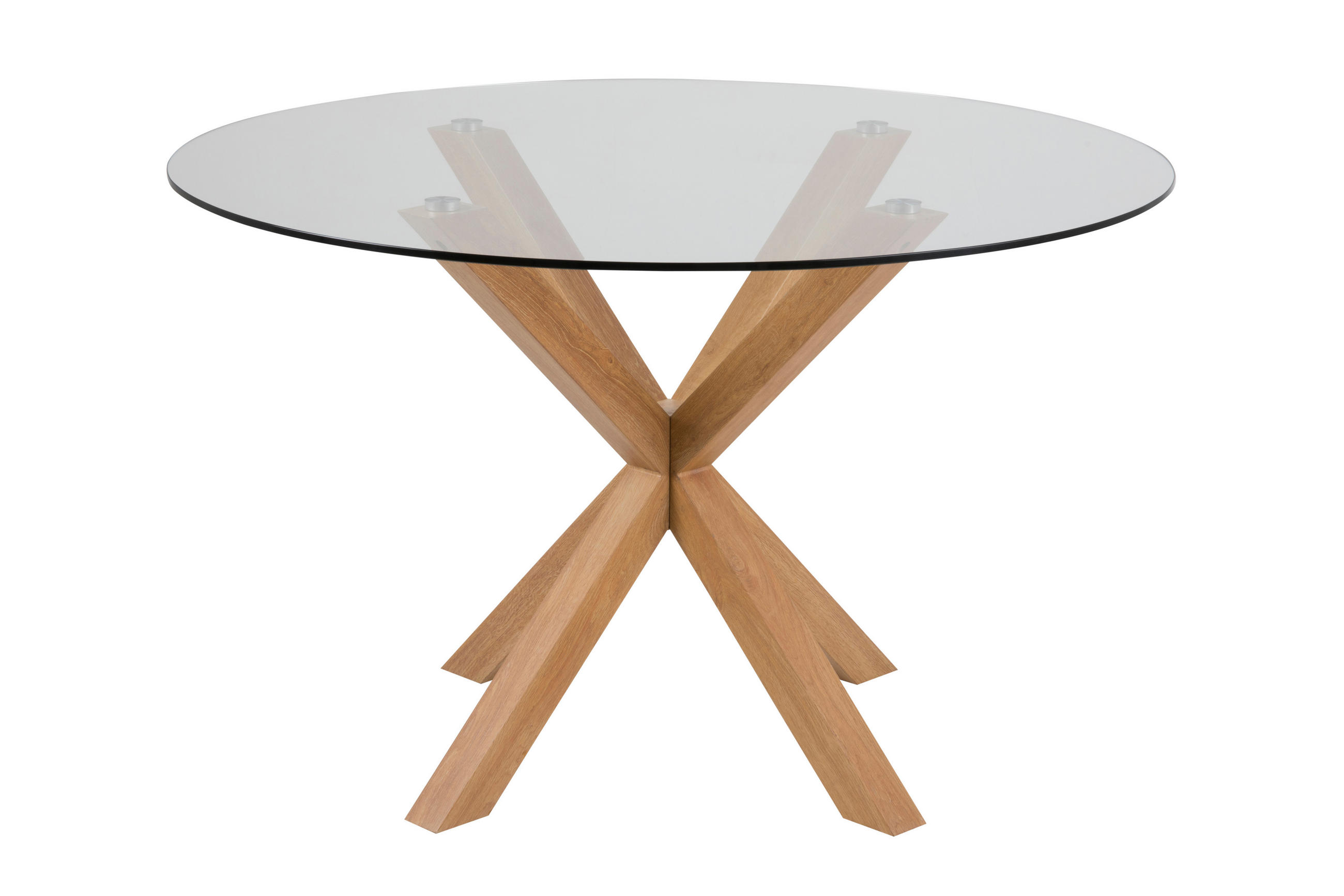 ESSTISCH Glas - Weiß, Holzwerkstoff (119/119/76cm) - ebuy24