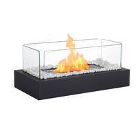 TISCHKAMIN Pyrothea 35/18/15 cm - Schwarz, Metall (18/15/35cm) - ZMH