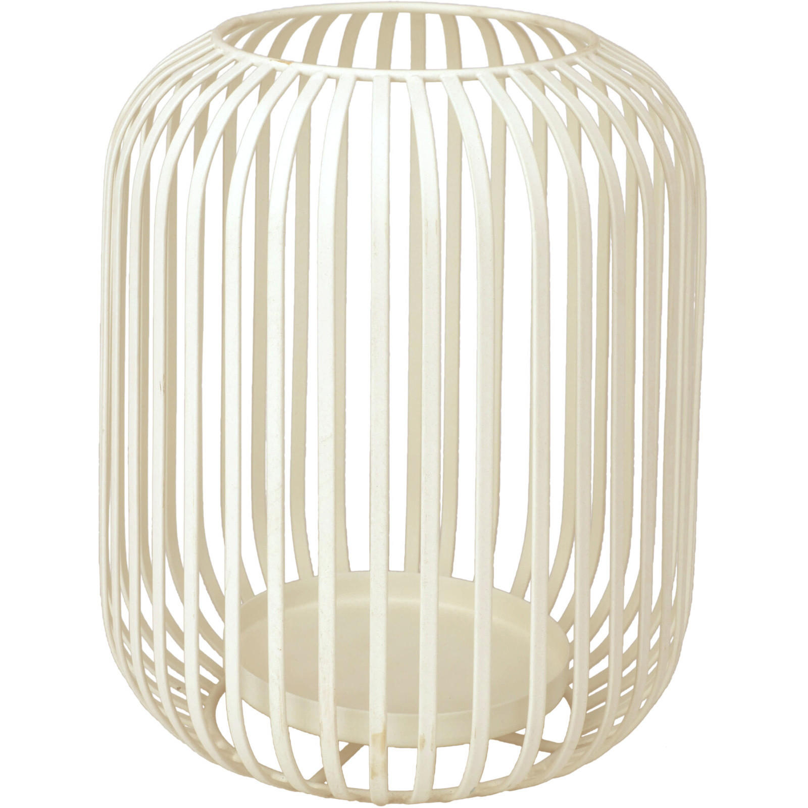 LATERNE für Kerze 22/27 cm - Weiß, Metall (22/27/22cm) - Home Styling Collection