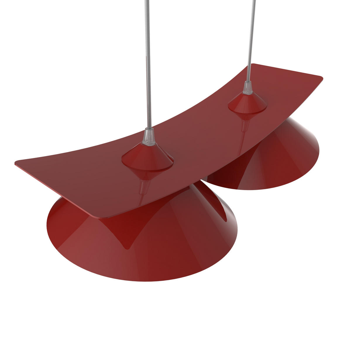 HÄNGELEUCHTE Miller X2 - Rot, Metall (70/25/16cm) - Lumicom