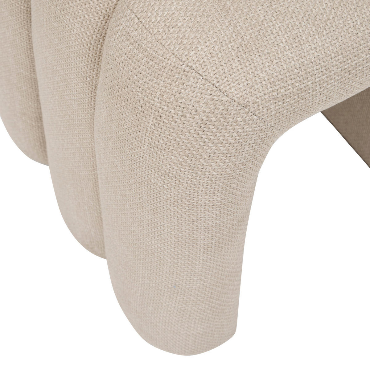 BOGEN-HOCKER Sisco 43/42/44 cm - Beige, Textil (42/44/43cm) - Atmosphera Createur d´interieur