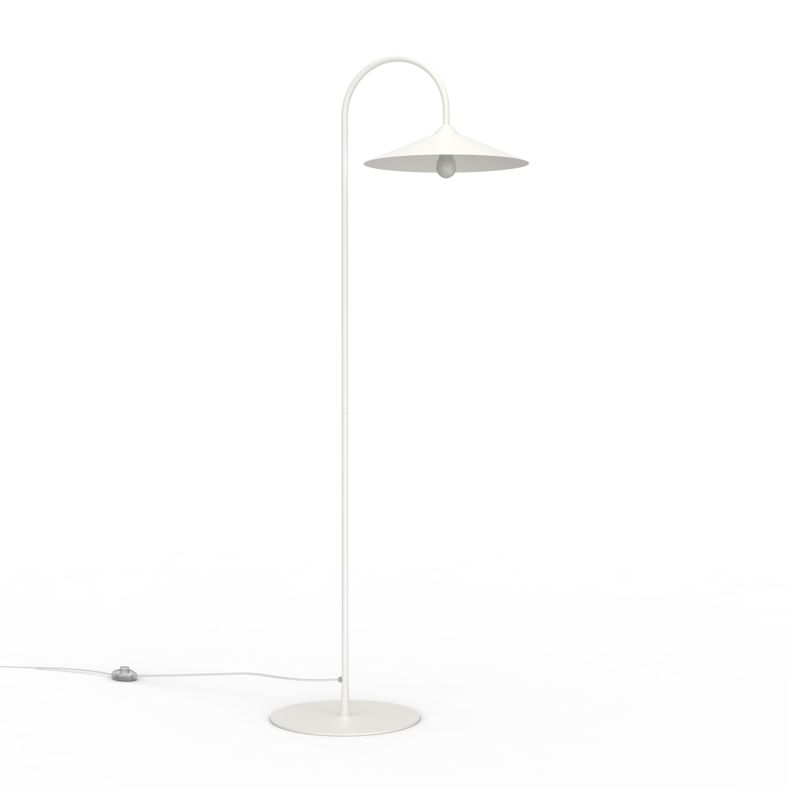 STEHLEUCHTE Chapeau - Weiß, Metall (40/75/170cm) - Lumicom