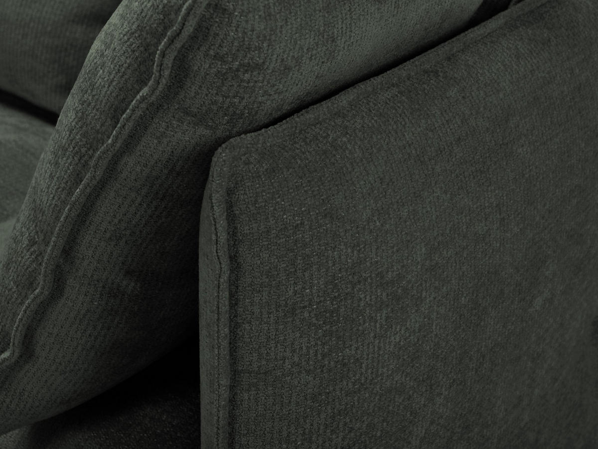 POUF Strukturstoff Orange - Terracotta/Schwarz, Holzwerkstoff/Kunststoff (65/40/65cm) - Makamii