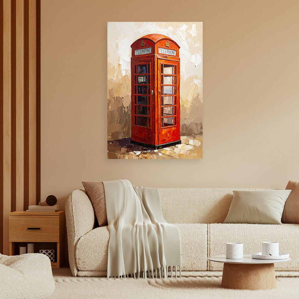 LEINWANDBILD Popkultur 70x100cm - Rot, Textil (70/100cm) - Feeby