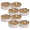TEELICHTKERZEN Basic Gold 3.5/3.5/2 cm Naturmaterial - Goldfarben, Naturmaterialien (3.5/2/3.5cm) - Mondex