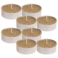 TEELICHTKERZEN Basic Gold 3.5/3.5/2 cm Naturmaterial - Goldfarben, Naturmaterialien (3.5/2/3.5cm) - Mondex