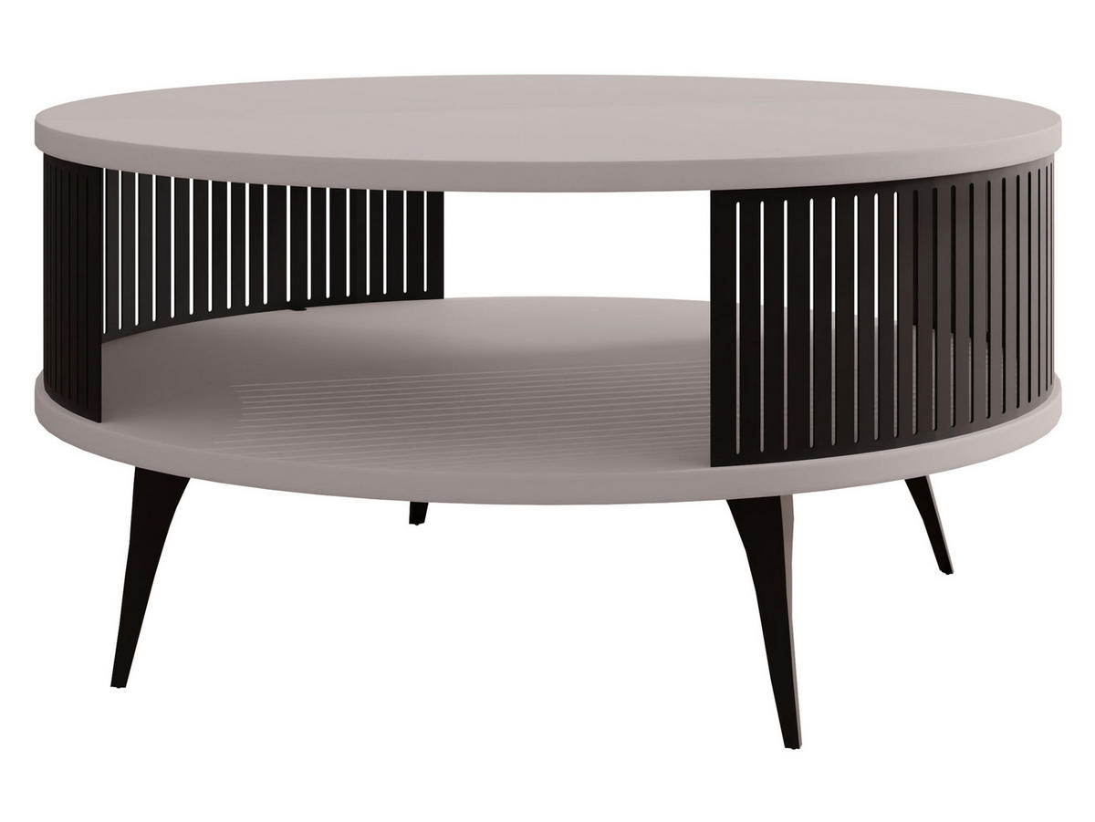 COUCHTISCH Roenni - Kaschmir/Schwarz, Holzwerkstoff/Metall (75/75/30cm) - MIRJAN24