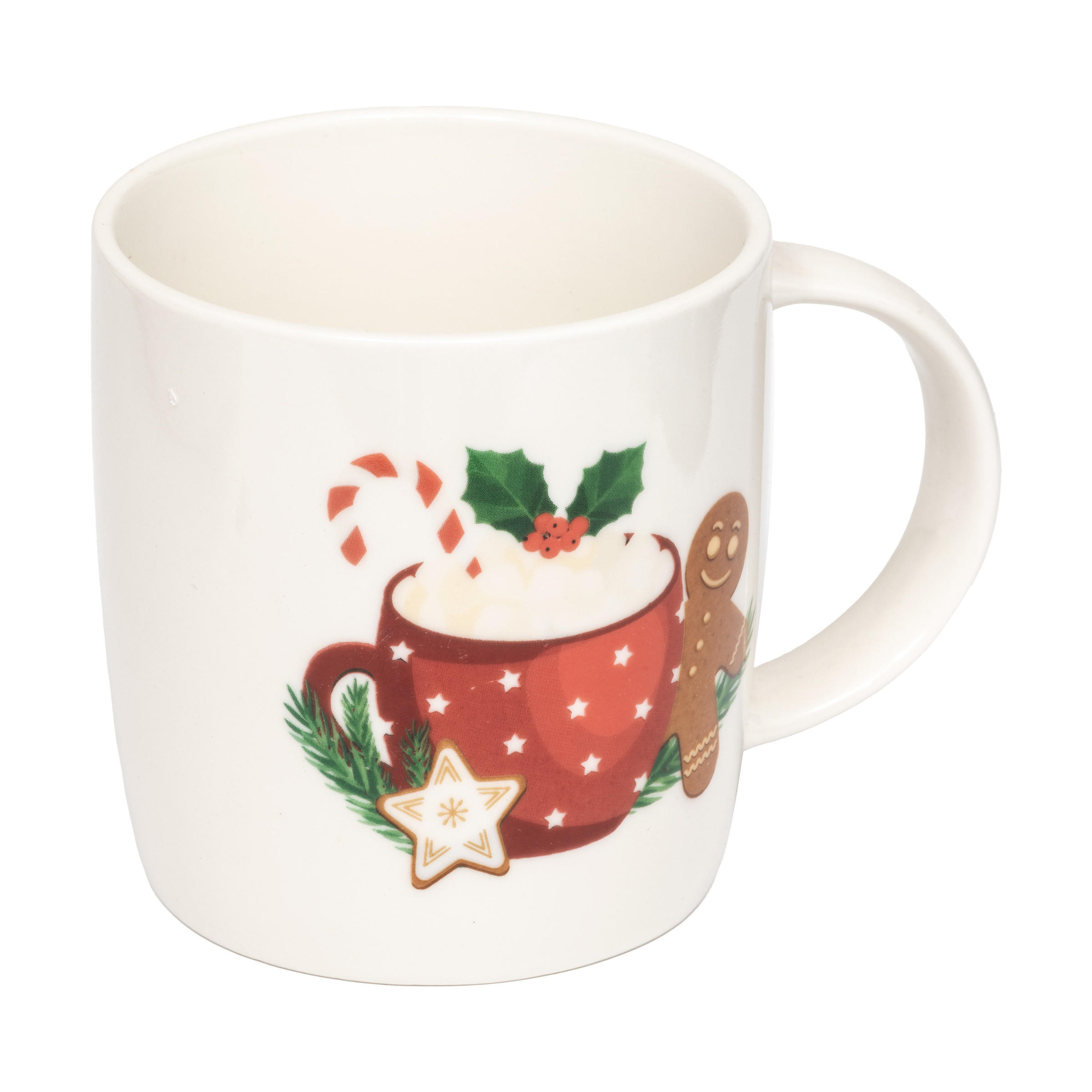 WEIHNACHTSBECHER Cappuccino-Set 350 ml - Weiß, Stein (350L) - Atmosphera Createur d´interieur