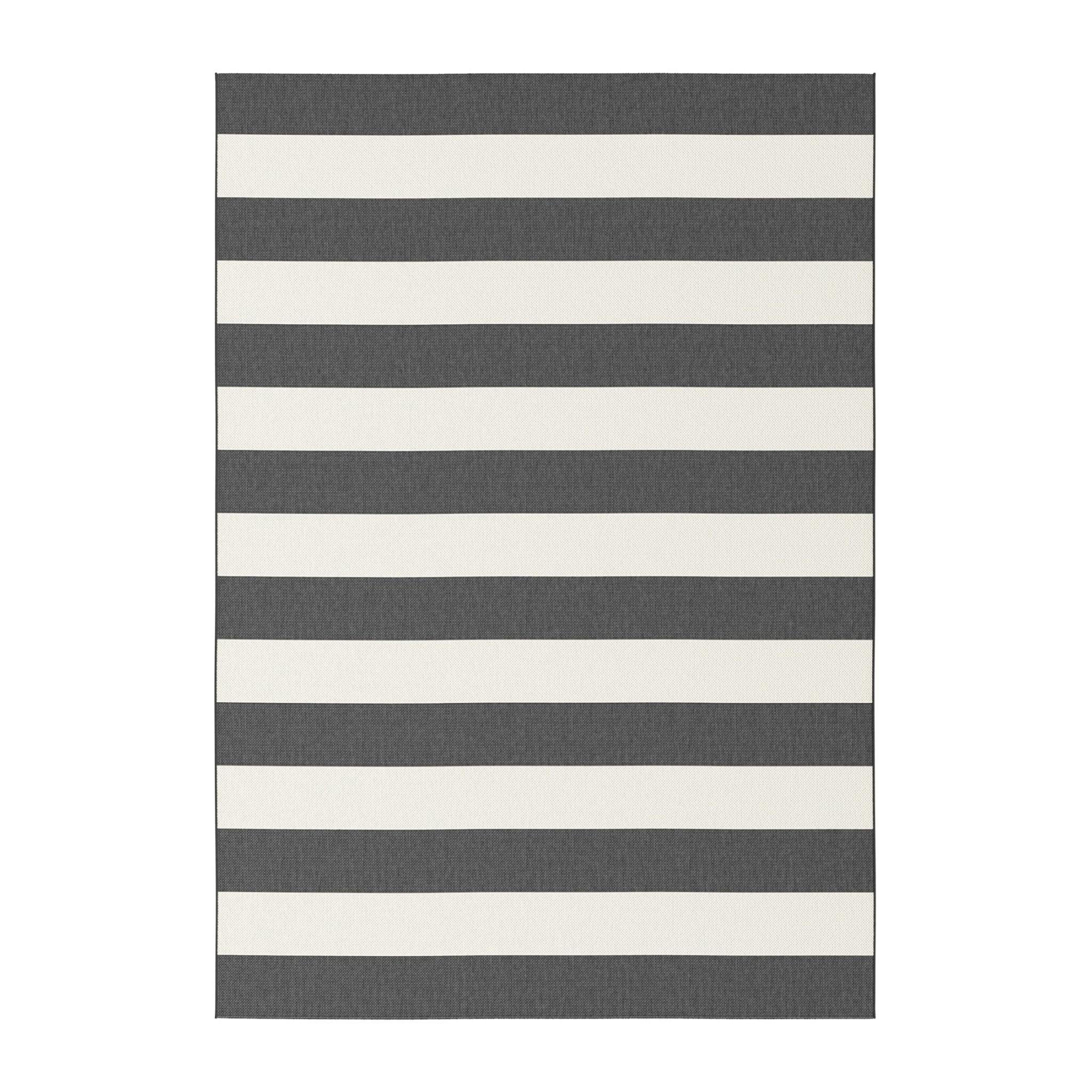 TEPPICH für Innen- und Außenbereiche schwarz - Schwarz, Textil (140/200cm) - AFK Living