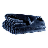 BETTÜBERWURF Alice marine 180 x 260 cm - Dunkelblau, Textil (180/260cm) - Vivaraise