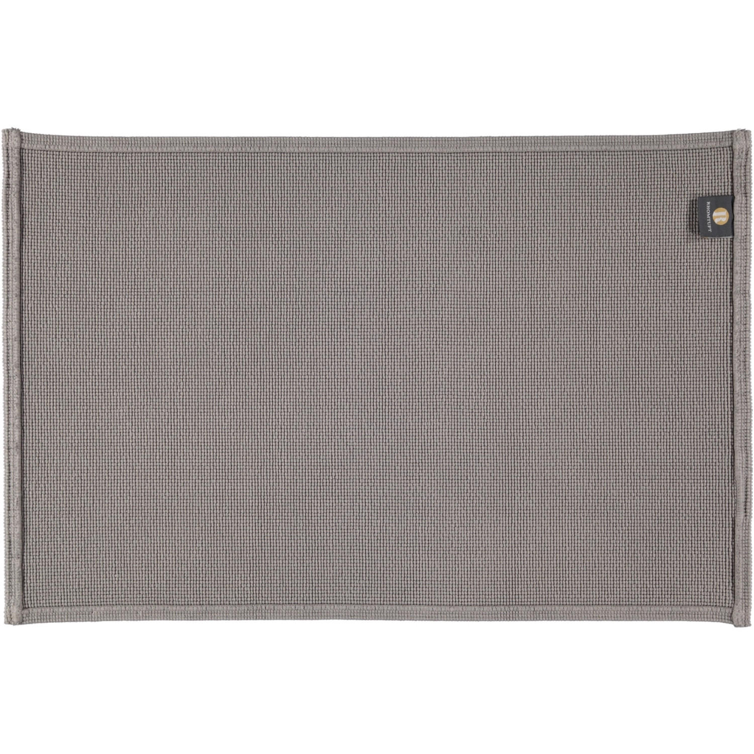 BADEMATTEN PLAIN KIESEL - 85 - Grau, Textil (60/90cm) - Rhomtuft