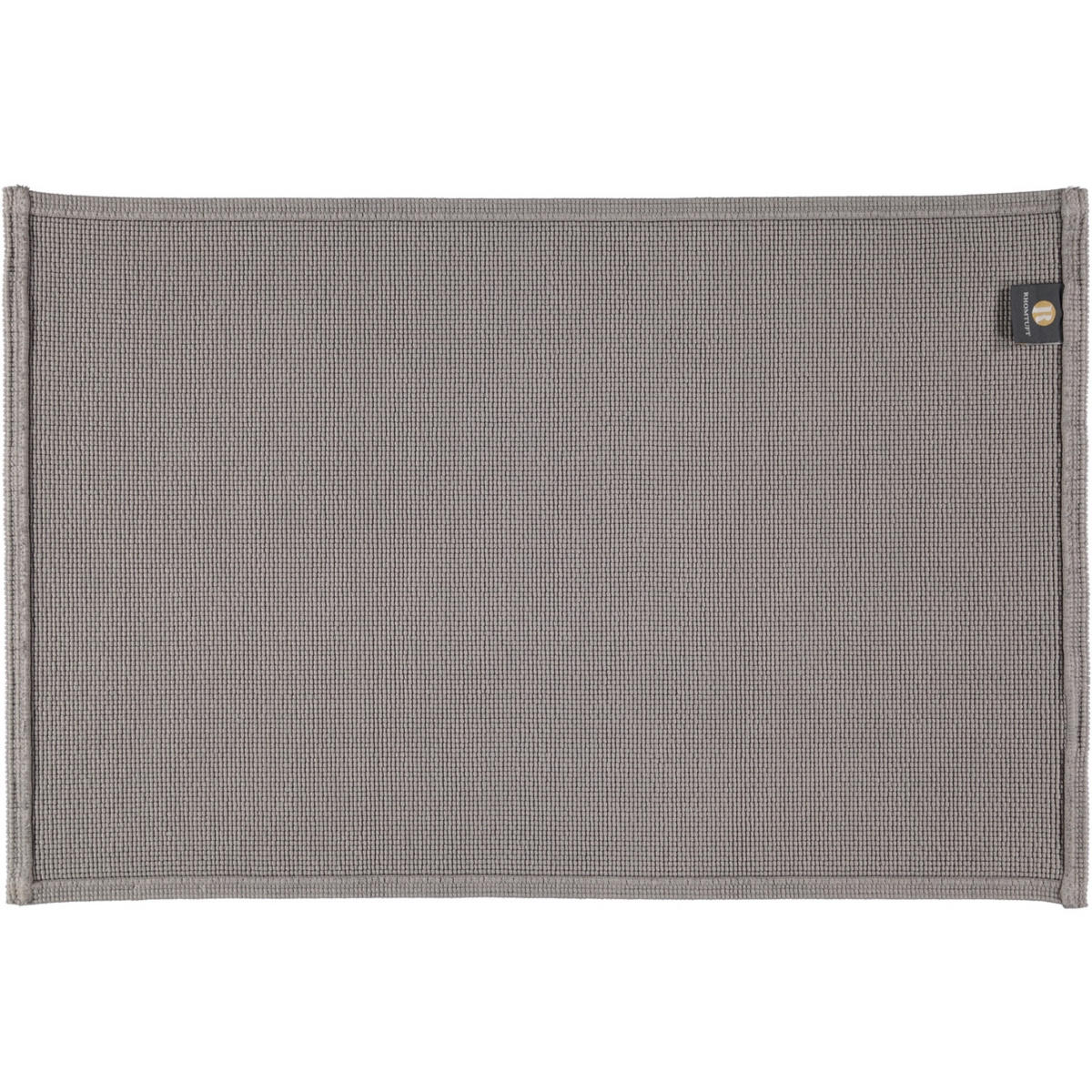 BADEMATTEN PLAIN KIESEL - 85 - Grau, Textil (70/120cm) - Rhomtuft