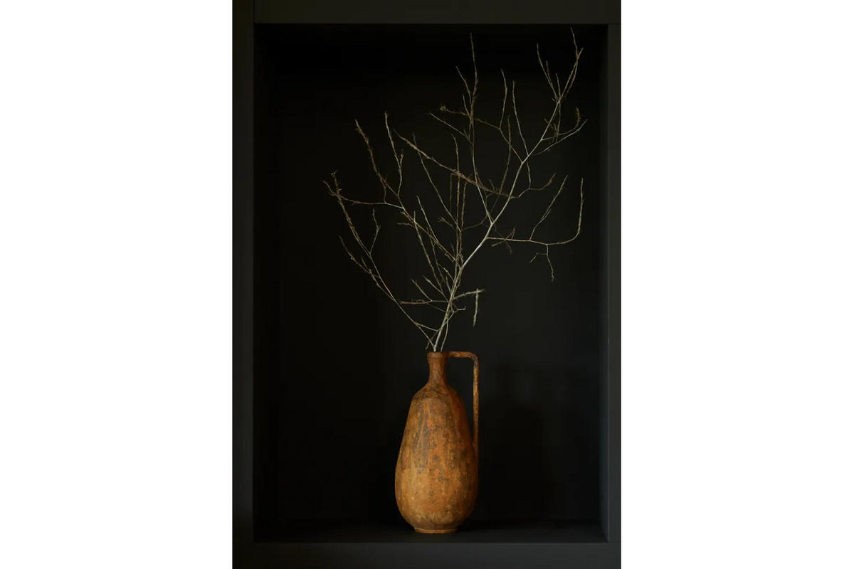 METALLVASE OSTRA 16,5x17x35 cm, Metall, Rostfarben - Rostfarben, Metall (35cm) - Light & Living
