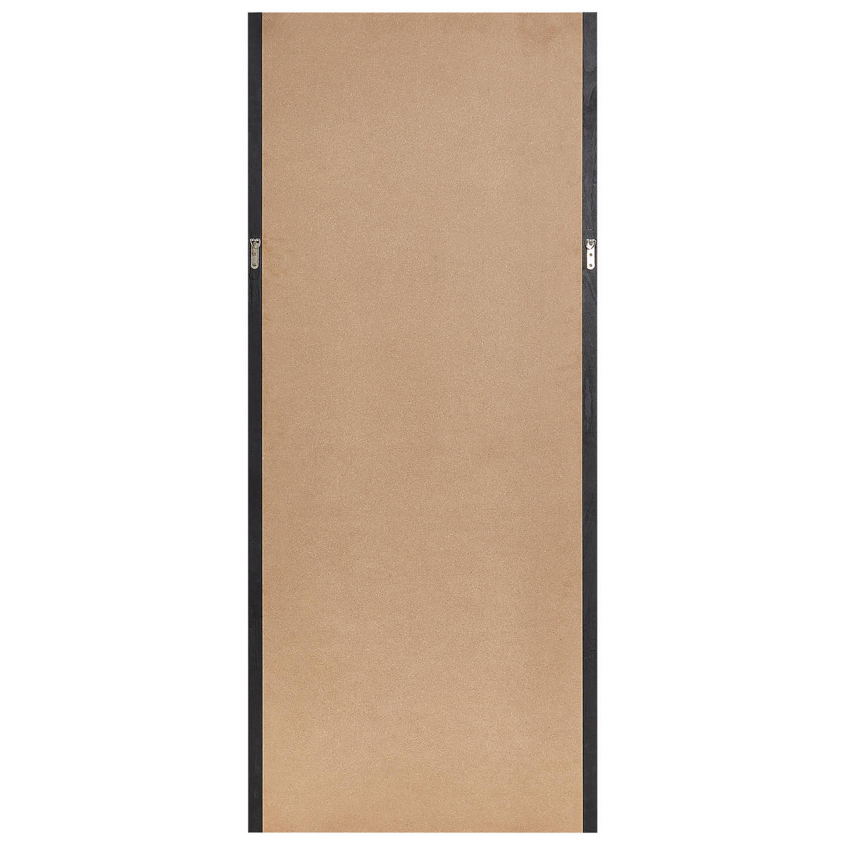 WANDSPIEGEL 75/175 cm Paulownia-Holz Schwarz Saullcet - Schwarz, Holz (75/175/4cm) - Beliani