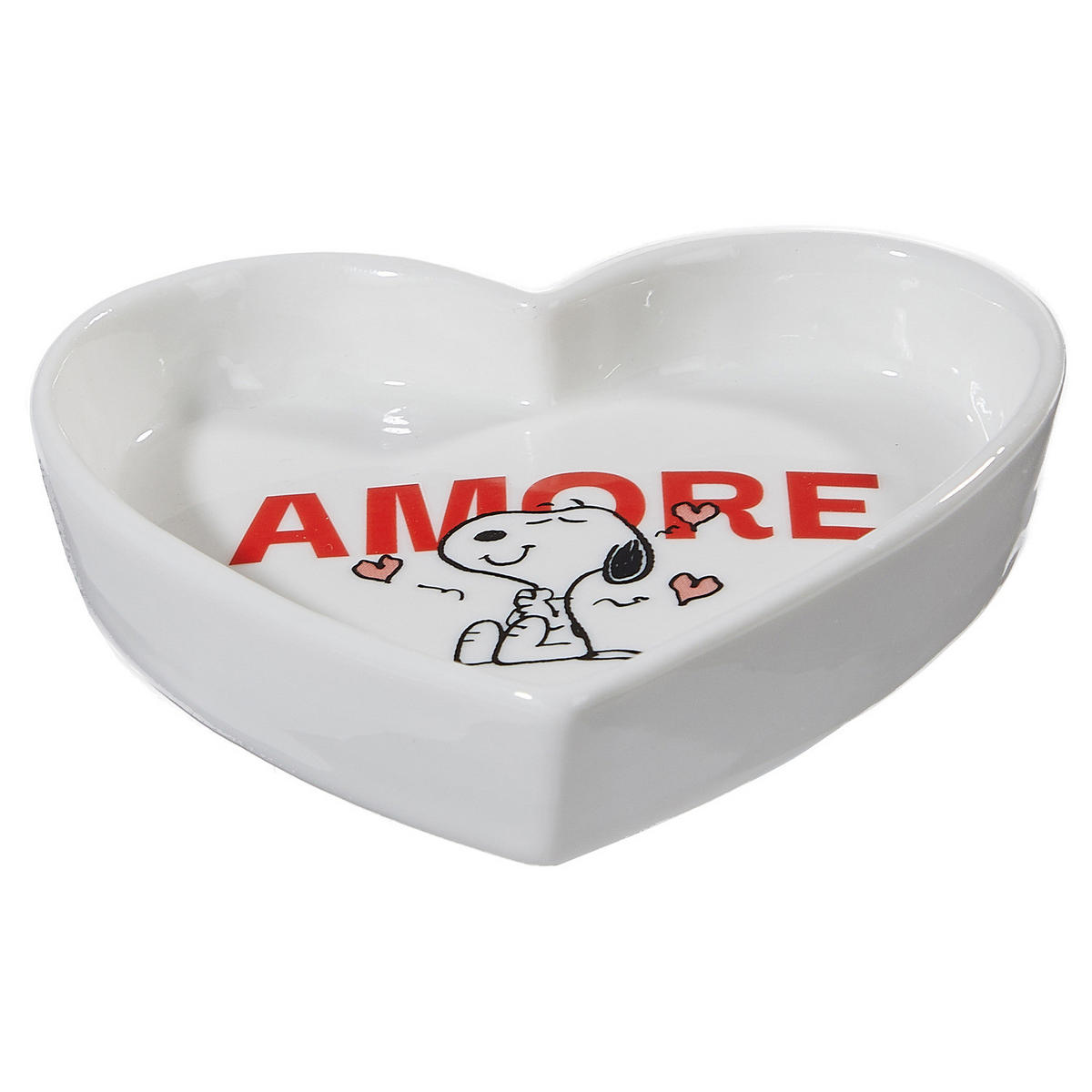 DEKOTELLER Peanuts Herz Amore - Weiß, Keramik (2cm) - Butlers