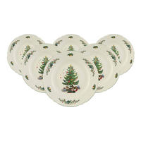 SPEISETELLER Marieluise Weihnachten weiß-grün ø 25,3 cm 6er Set - Weiß/Grün, Keramik (25.3cm) - Seltmann Weiden