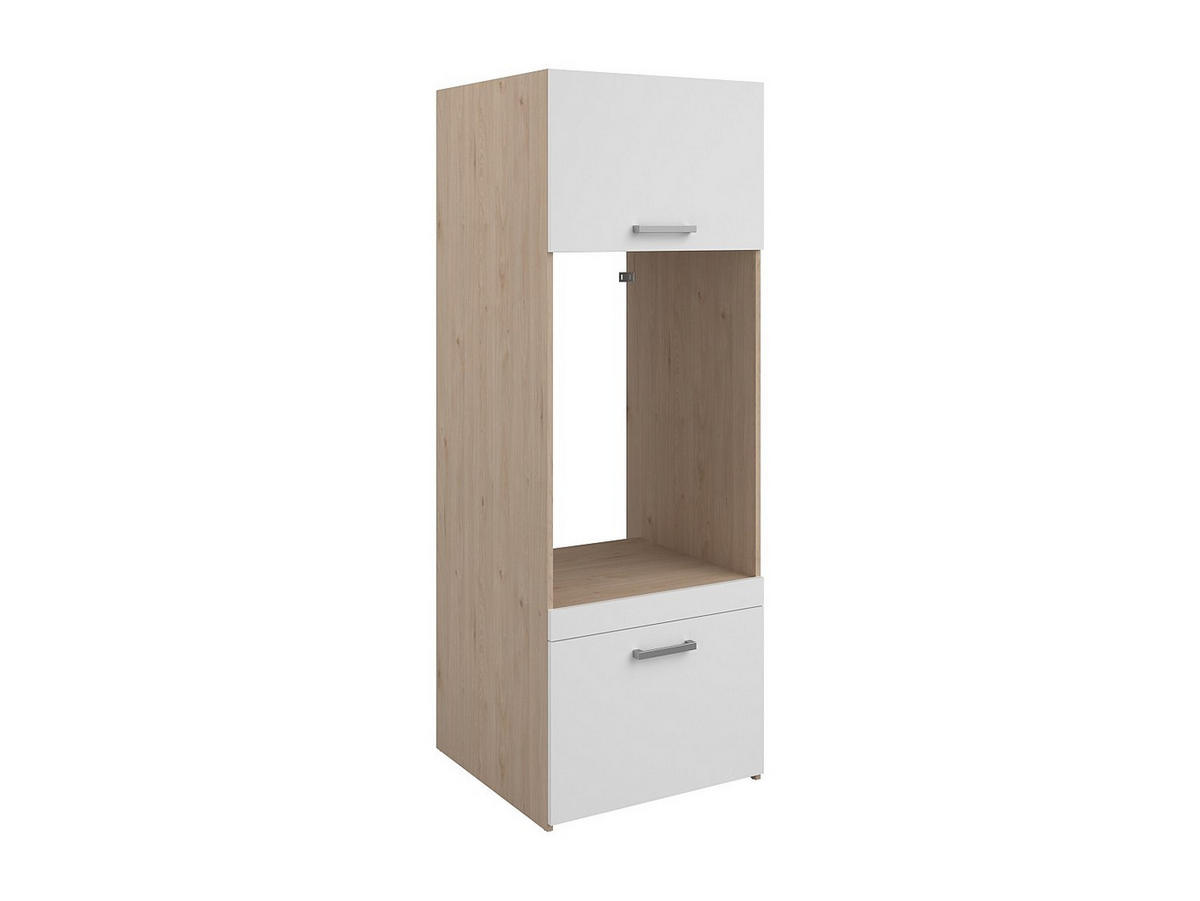 WASCHMASCHINENMÖBEL - 64.2 x 66.8 - holz - naturfarben hell, weiß Erkano - Weiß, Holz (64.2/184.4/66.8cm) - Vente-Unique