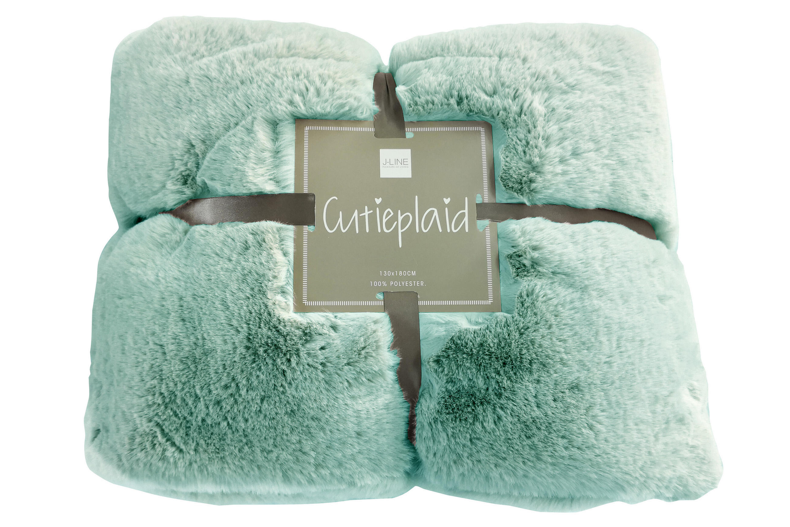 PLAID CUTIE - Textilwaren - Mint - 180/130/3 cm - Mintgrün, Textil (130/180cm) - J-Line