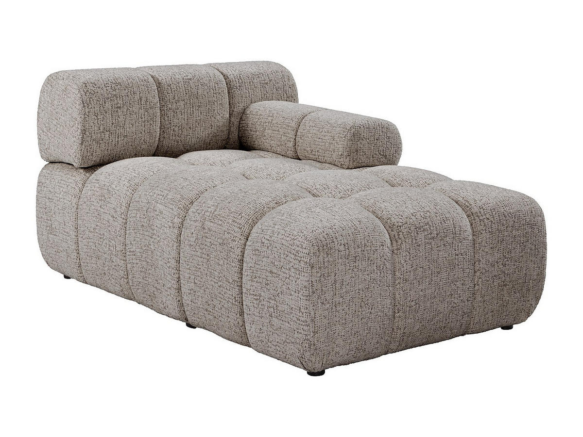 RECAMIERE ohne Schlaffunktion - 1 Person - stoff - taupe Facivil - Taupe, Kunststoff/Textil (94/70/156cm) - Vente-Unique