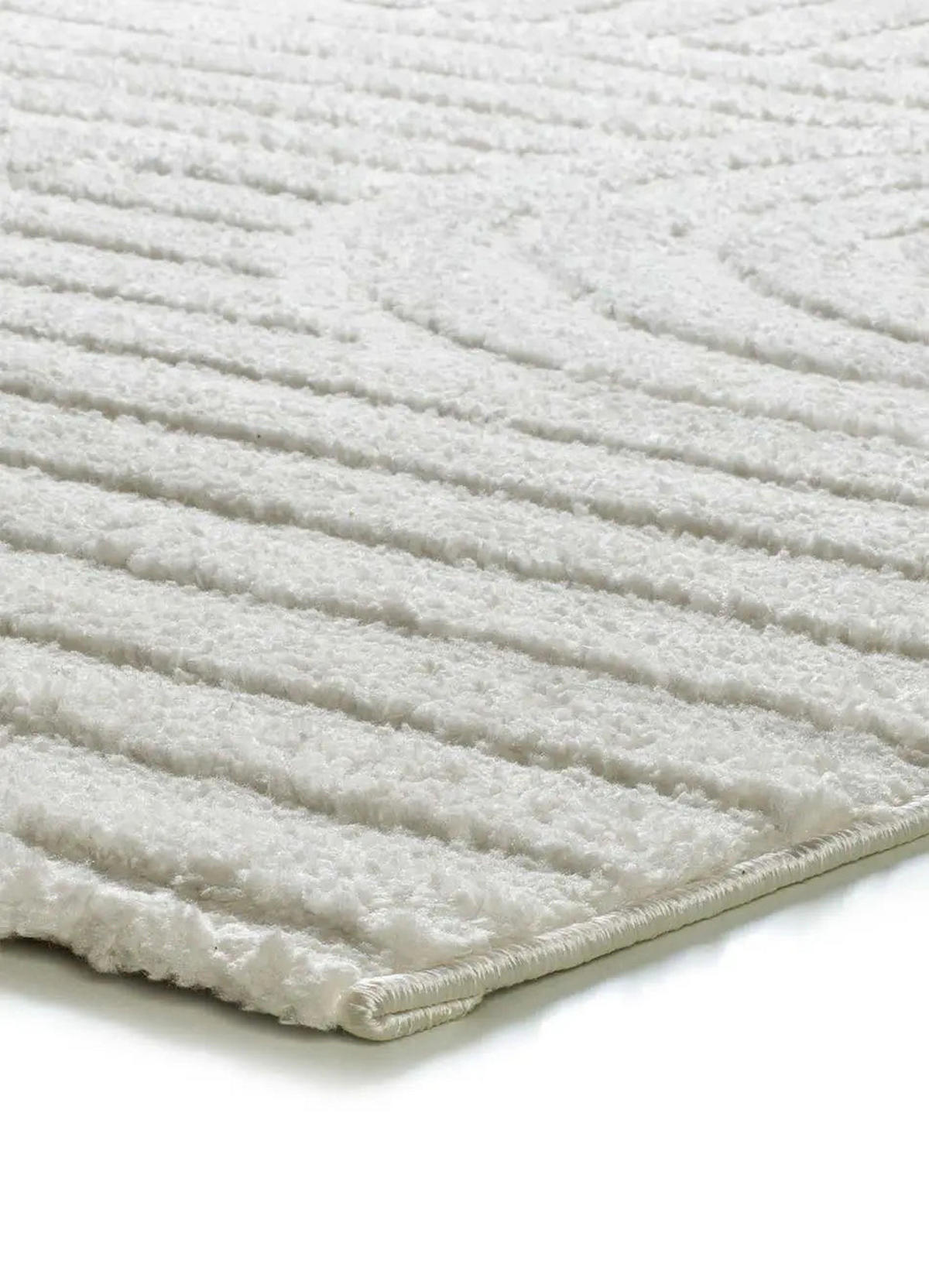 WEBTEPPICH Weiß Juno 190/285 cm - Weiß, Naturmaterialien/Textil (190/285cm) - Atticgo