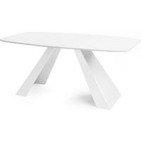 ESSTISCH Monte Weiß rechteckig ausziehbar, Weiß 160-200/80/76 cm - Weiß, Holzwerkstoff/Metall (160/80/76cm) - WFL GROUP