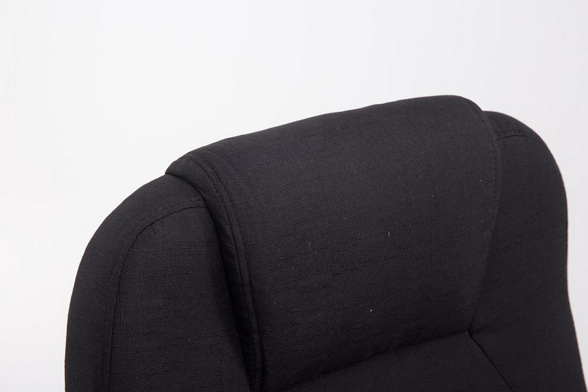 BÜROSTUHL Apodo, Stoff Schwarz - Schwarz, Textil/Metall (66/122/70cm) - TPFLiving