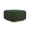POUF Strukturstoff Stoff Grün - Braun/Grün, Holz/Textil (83/95/41cm) - Makamii