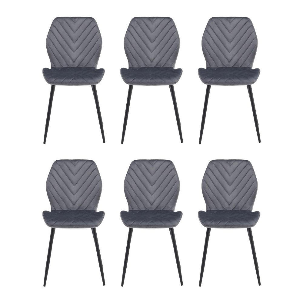 AN Furniture Store Stühle Grau 48x86x41 cm
