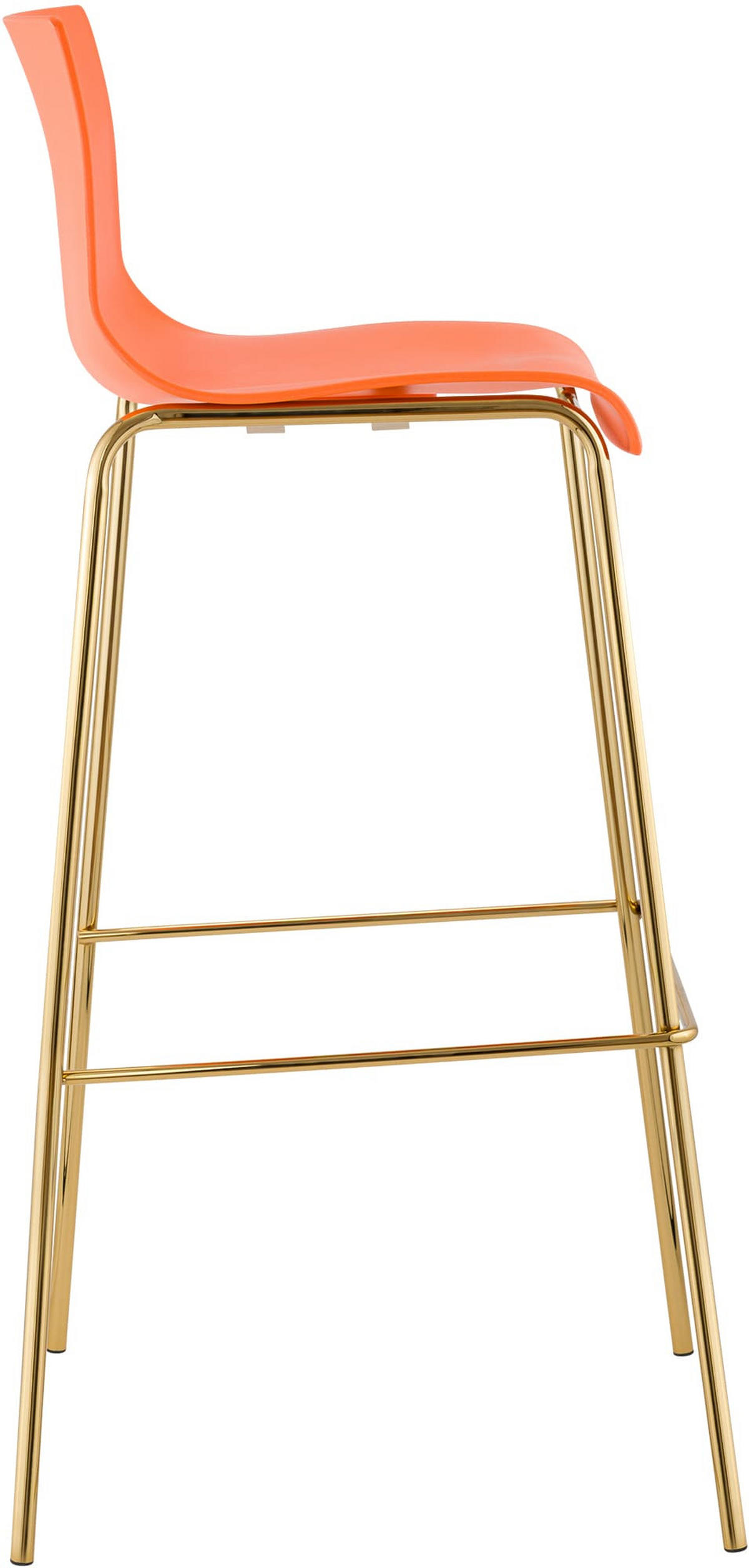 BARHOCKER Tenar Kunststoff Orange Gold - Orange, Kunststoff (43/100/48cm) - DELUKE