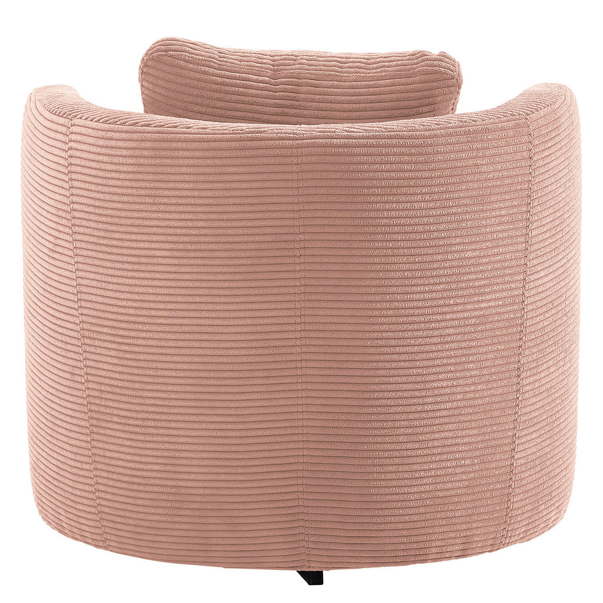 SESSEL - Schwarz/Rosa, Textil/Metall (65/65/40cm) - home24