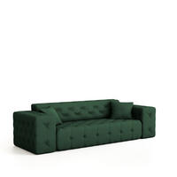 SOFA 3-sitzer Chantal - Grün, Holzwerkstoff/Textil (251/78/96cm) - Fun Möbel