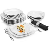 TAFELSERVICE MARKANT - 18 teilig aus Porzellan - Weiß, Keramik (29.5/31/32.5cm) - Sänger