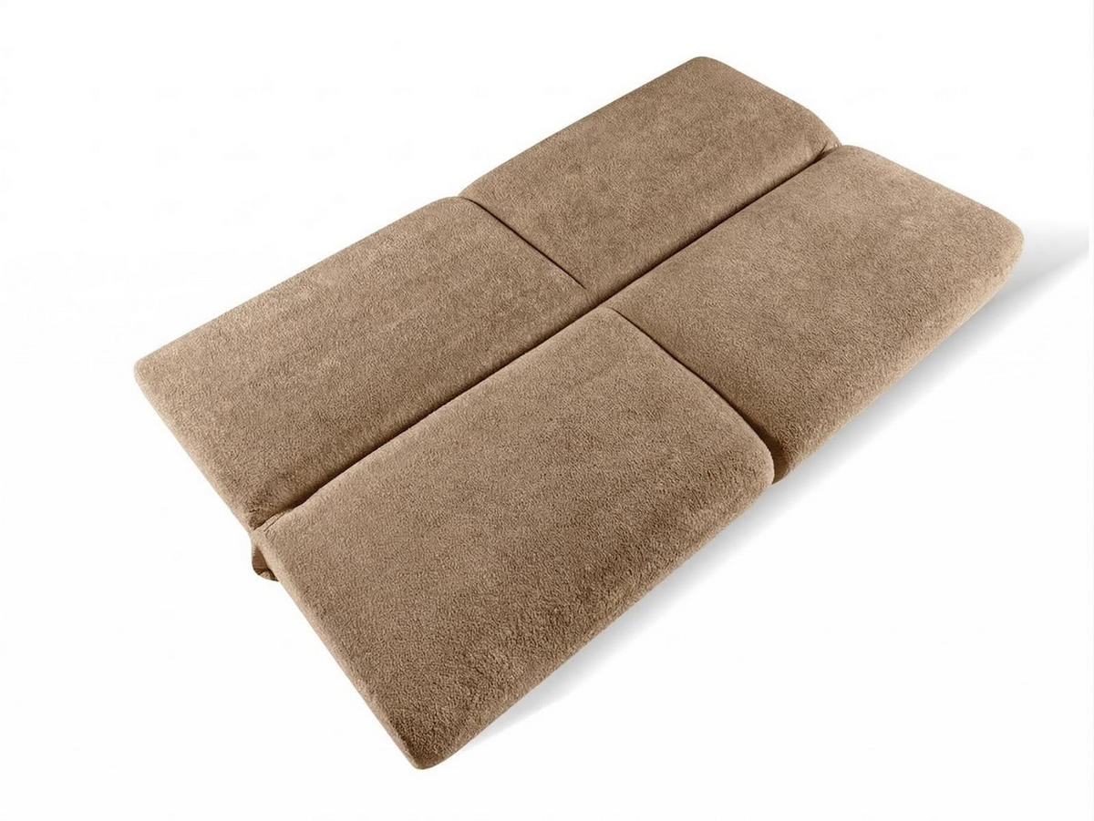 SOFA Berg Braun, mit Schlaffunktion und Bettkasten - Braun, Holzwerkstoff (199/91/91cm)