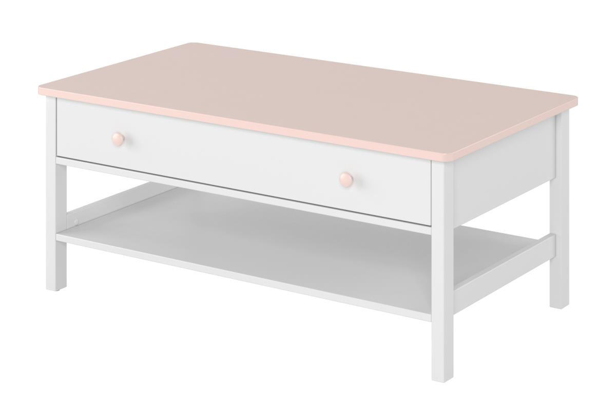 TISCH GIGLU - Weiß, Holzwerkstoff (110/47/60cm) - KONSIMO®