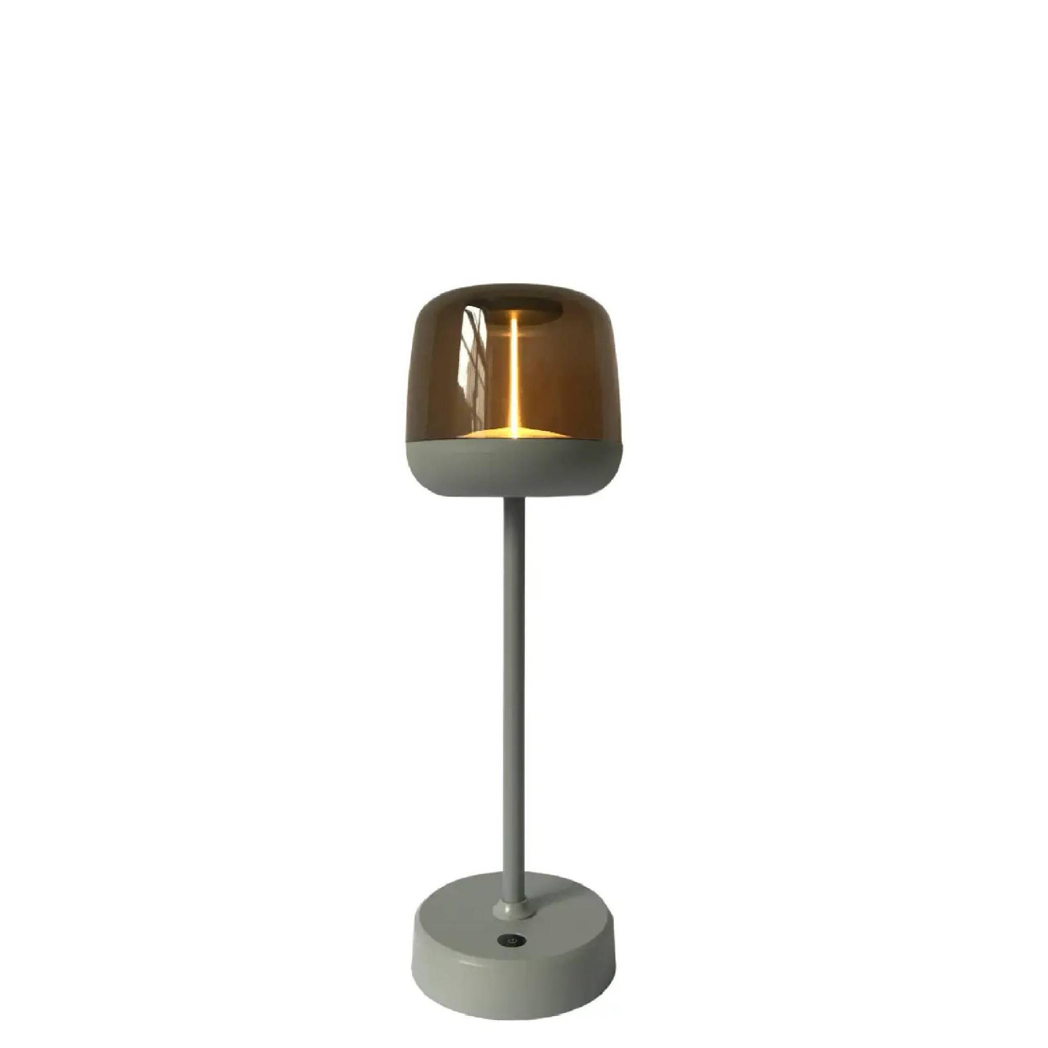LED-LAMPE Rhone Grau 12/12/39cm - Grau, Metall (12/12/39cm) - PTMD Collection