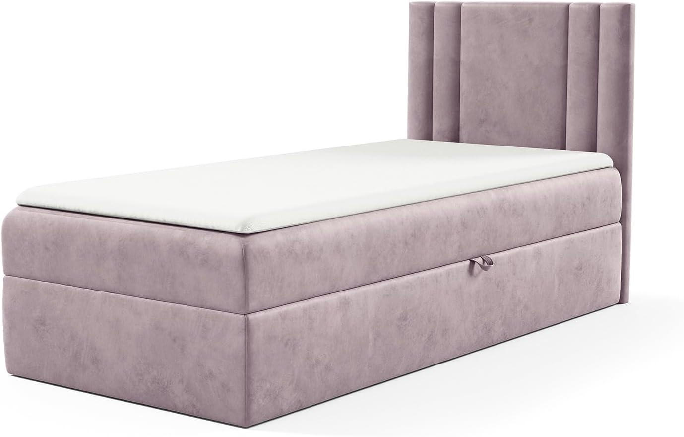 Meblini Kinderbett Lila 104x208 cm