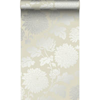 TAPETE Blumen 53 cm x 10.05 m - Beige, Papier (53/1000cm) - Origin Wallcoverings