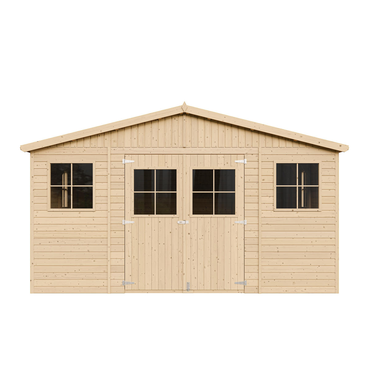 HOLZ-GARTHENHAUS - H246 x 418 x 522 cm/ 20 m² - IMBELA M333 - Beige, Holz (418/246/493cm) - Timbela