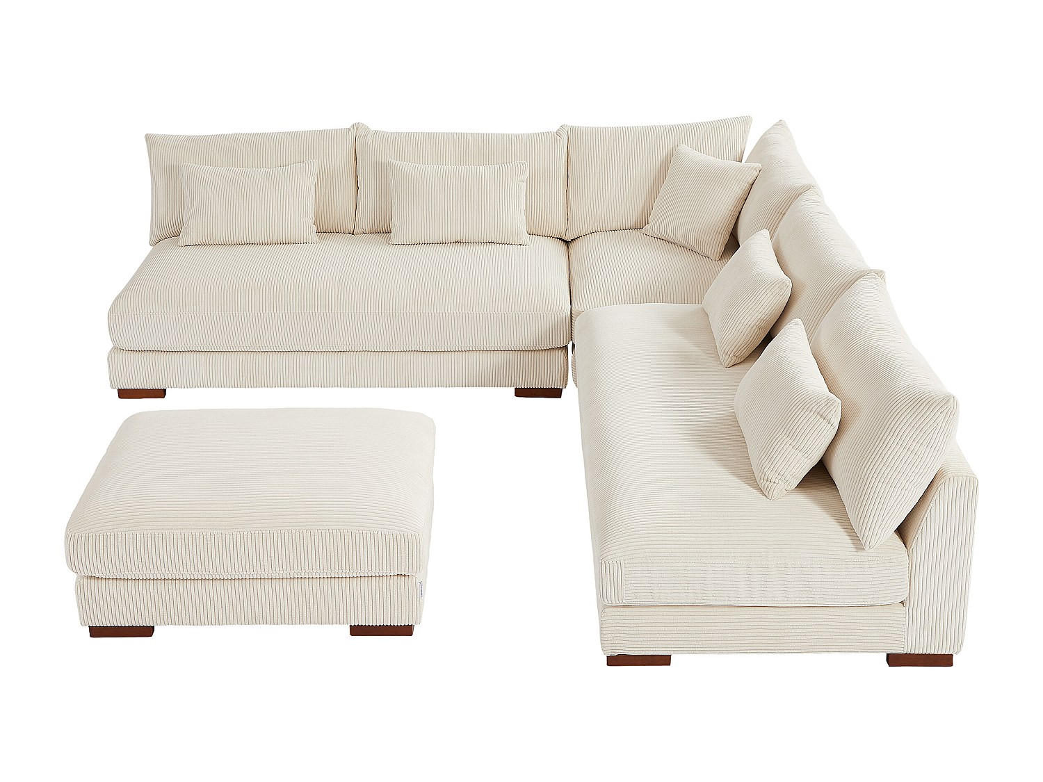 Vente-Unique Sofa Beige 275x85x275 cm