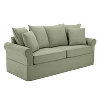 SOFA 3-Sitzer, Grau - Grau, Textil (84/92/200cm) - Oviala