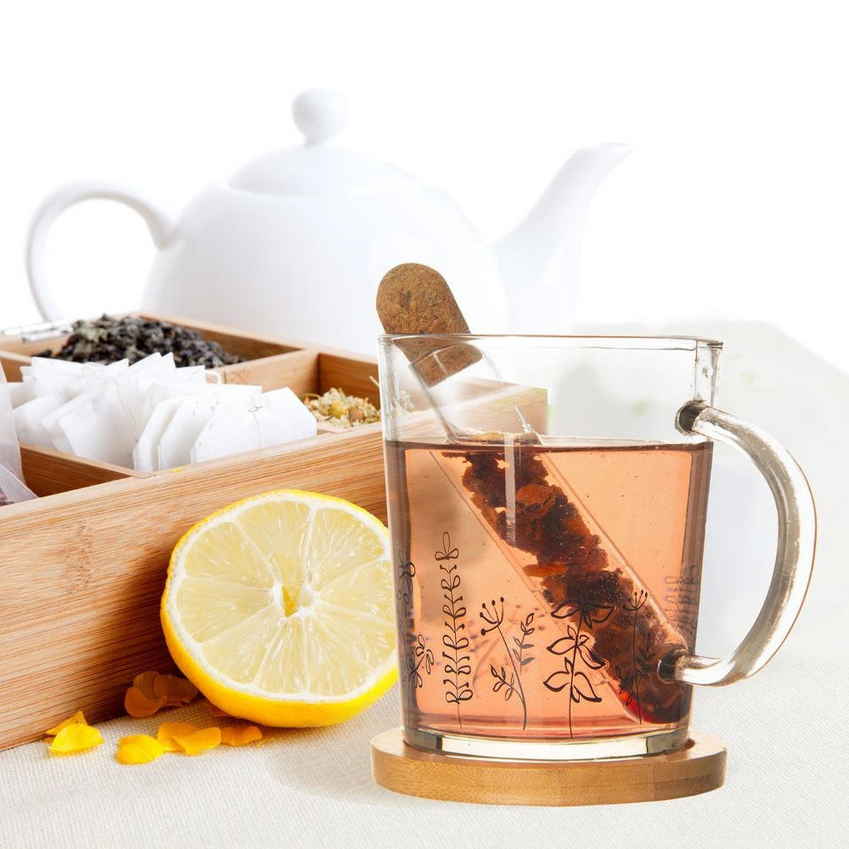 TEESIEB Glas 13 cm - Transparent, Glas (2/13/2cm) - Orion 