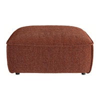 SITZHOCKER - 1 Person - stoff - terracotta Camilio - Terracotta, Kunststoff/Textil (75/44/97cm) - Vente-Unique