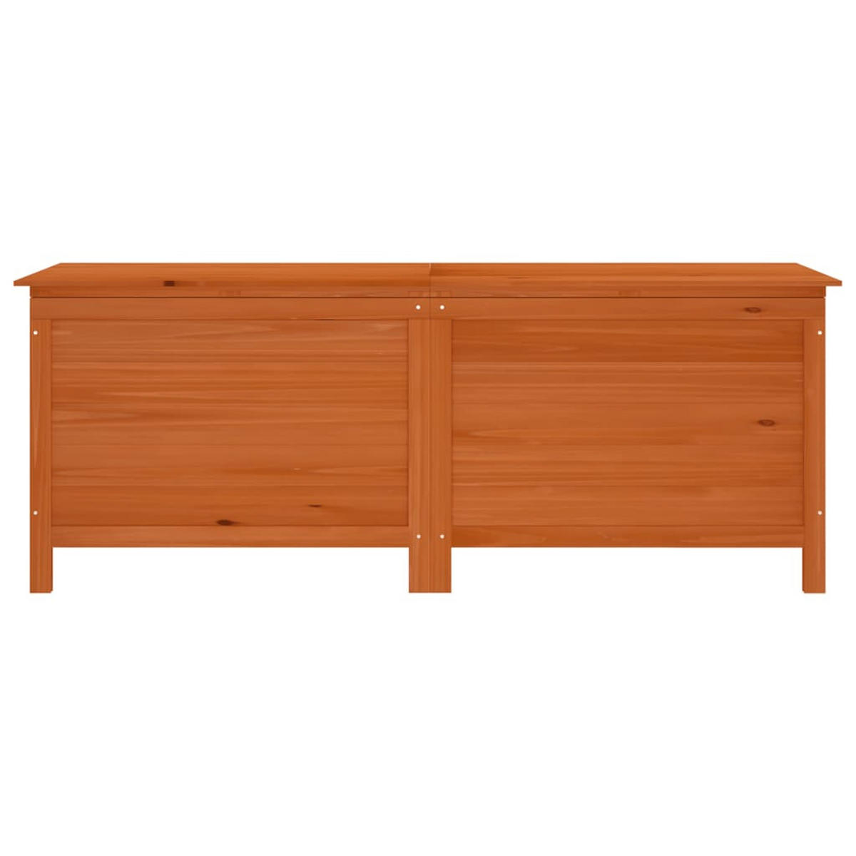 GARTENTRUHE Braun 150x50x56,5 cm Massivholz Tanne - Braun, Holzwerkstoff (150/56.5/50cm) - furnicato