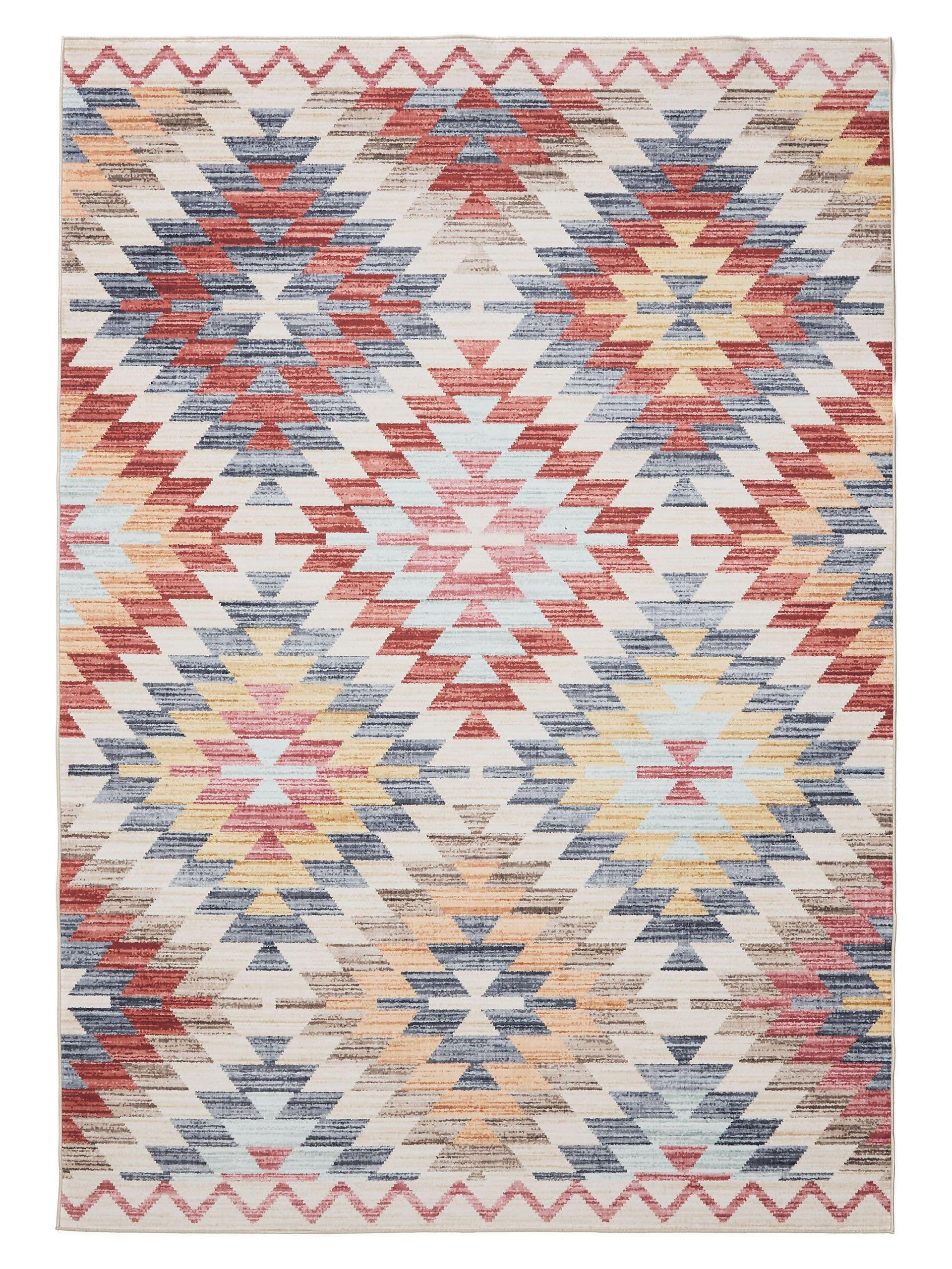 VINTAGE-TEPPICH George waschbar 60x120 cm - Beige/Multicolor, Kunststoff (60/120cm) - benuta
