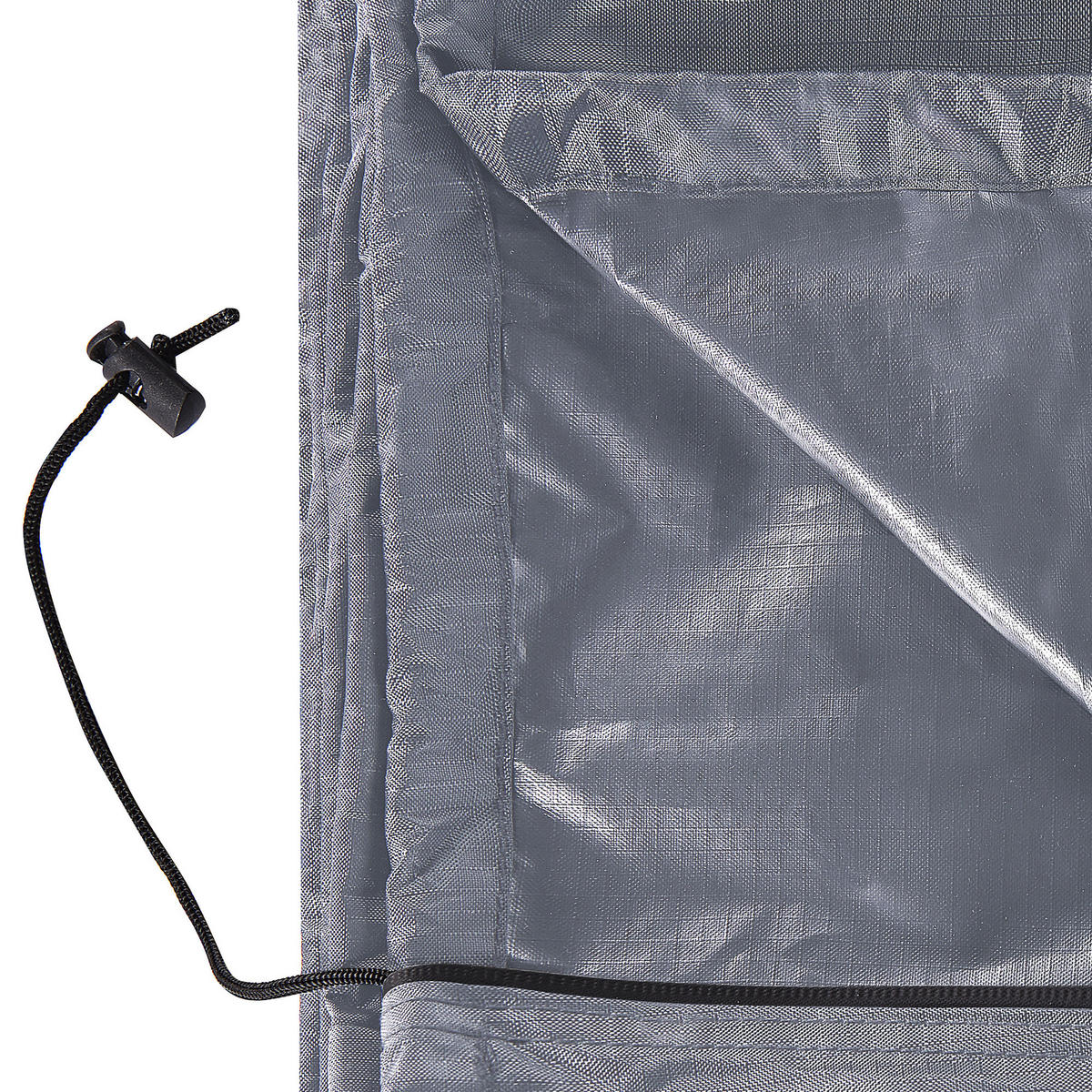 REGENSCHUTZ für Hängesessel 200/120/120 cm Chuva - Grau, Kunststoff (200/200/120cm) - Beliani