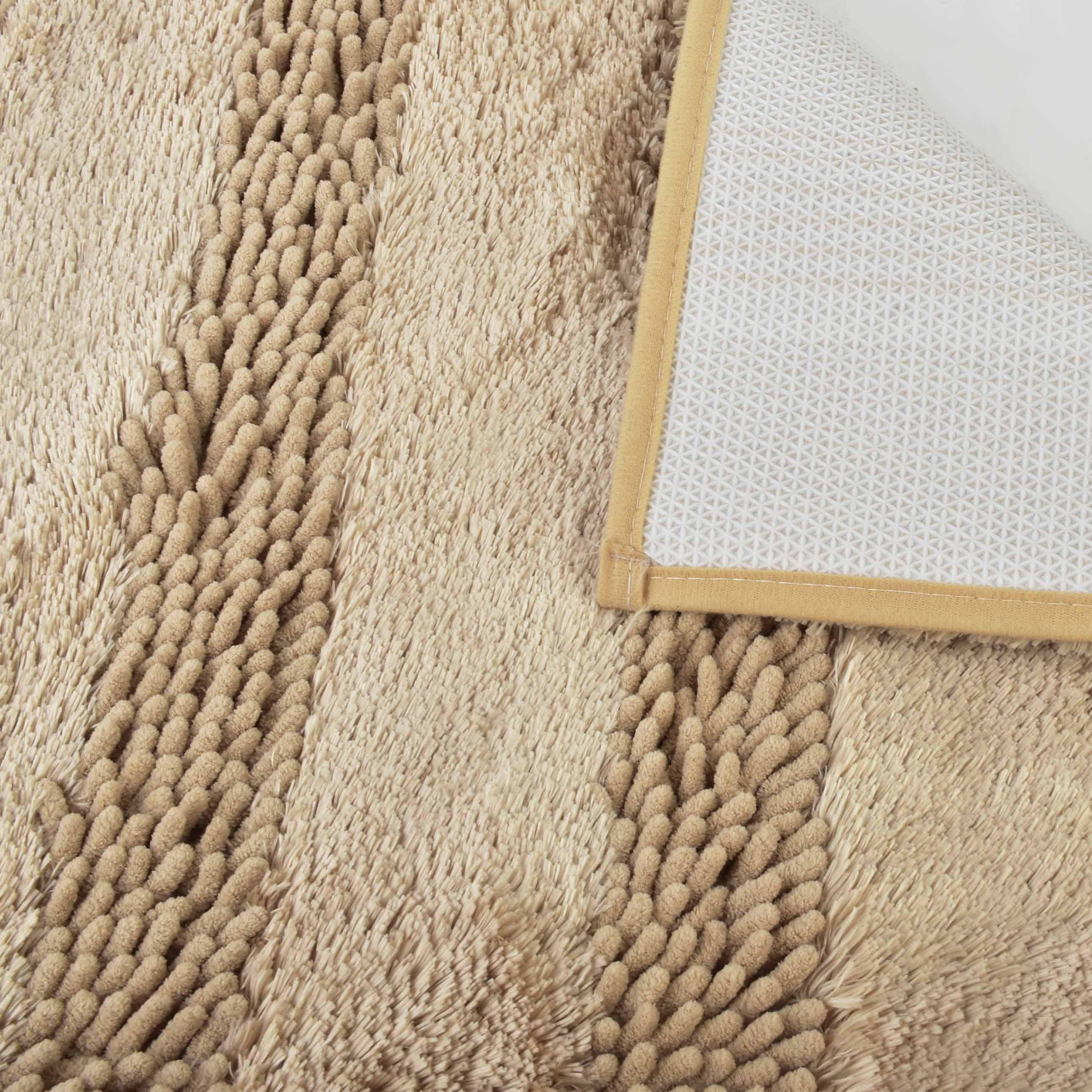 BADEMATTE Zac Beige 60/40/2 cm Textilien - Beige, Textil (40/60cm) - Mondex