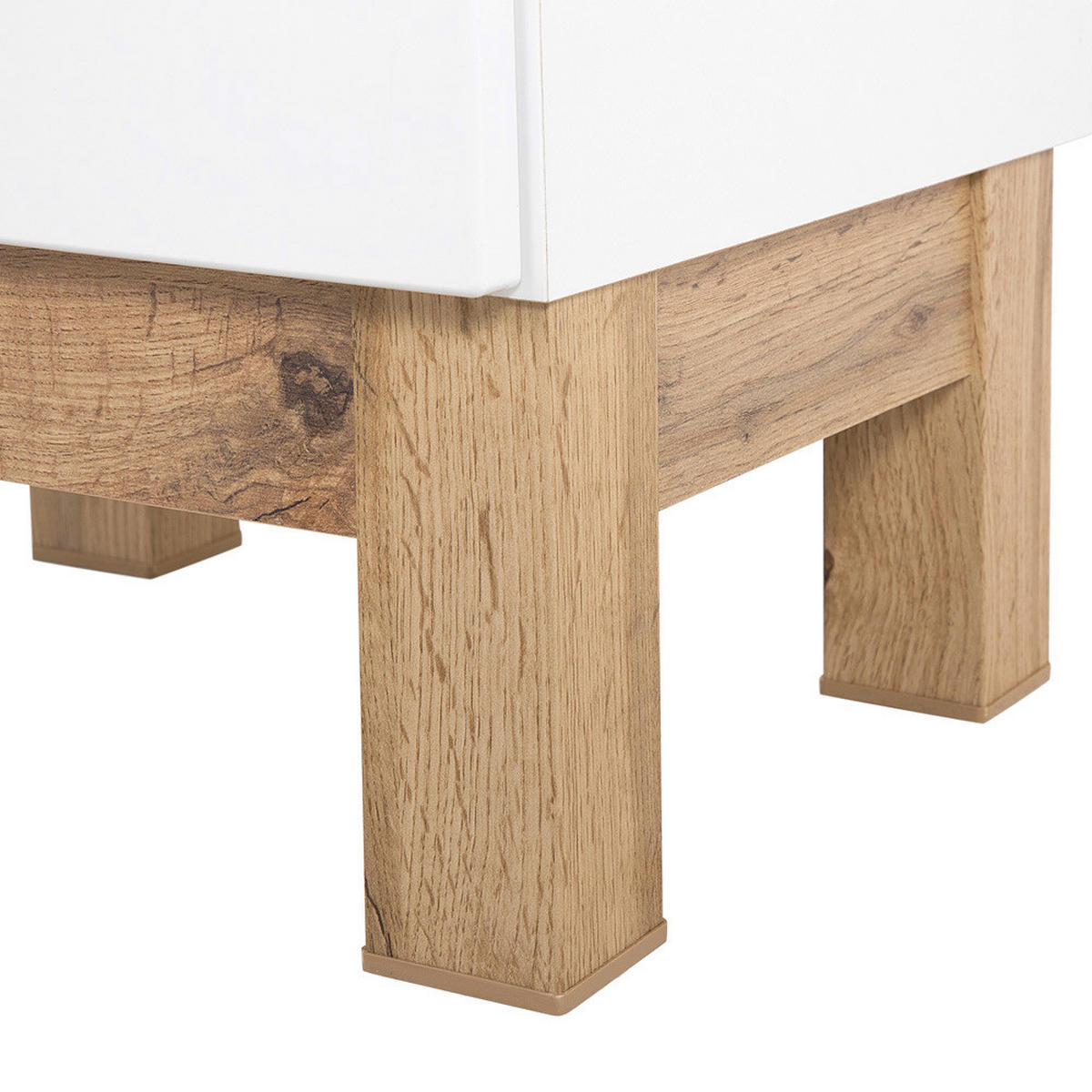 WASCHBECKENSCHRANK Solna-56 - Weiß, Holzwerkstoff (60/85/45cm) - Lomado
