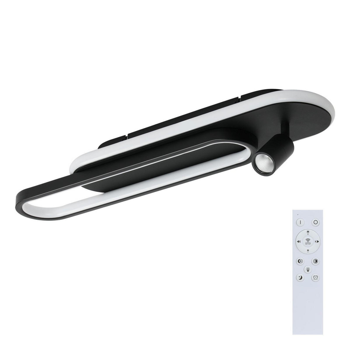 LED-DECKENSTRAHLER Dickerson 60/13/15.5cm - Schwarz, Metall (60/13/15.5cm) - Nettlife